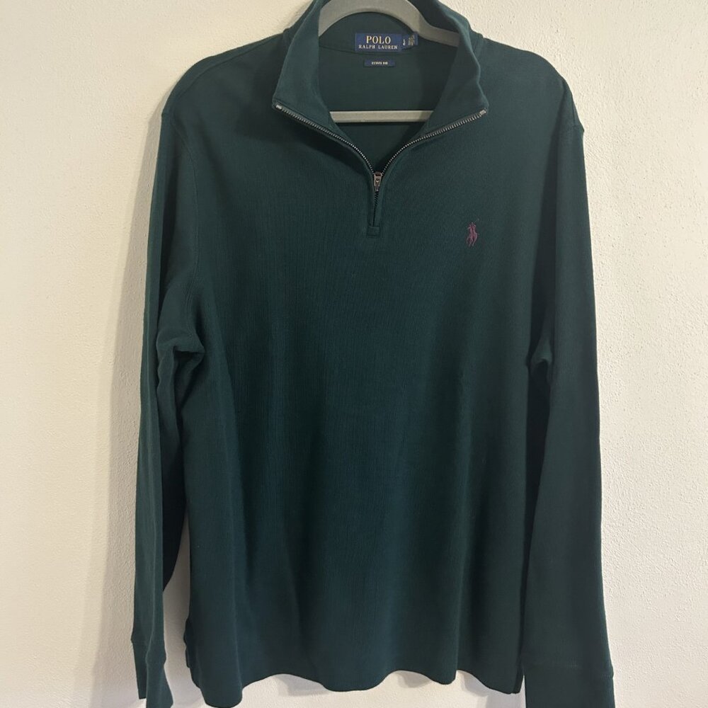 Polo estate-rib quarter zip pullover